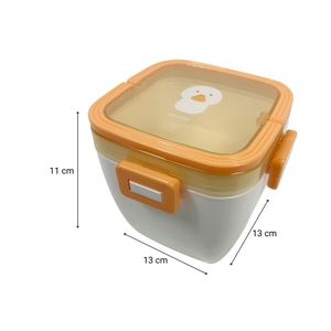 Taper Hermético Pato 800ml Amarillo Back to School Orange