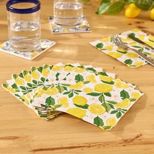 Servilletas de papel x 20 Estampado 1 Casa del Mediterráneo Orange