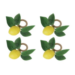 Set x 4 aros de servilleta Limones Casa del Mediterráneo Orange