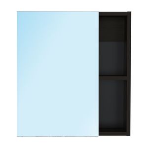 Gabinete de Baño Manchester con Espejo Melamina Wengue