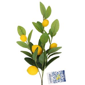 Rama decorativa de limones 63cm Casa del Mediterráneo Orange