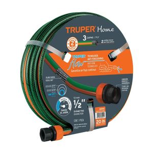Manguera 1/2" reforzada 3 capas 20m Truper