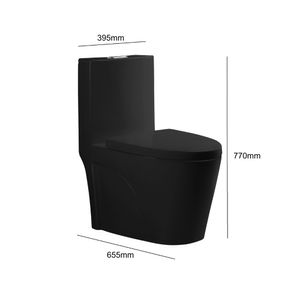 COMBO de Baño Orange: Inodoro One Piece Palermo Negro Mate + Vanitorio Venecia
