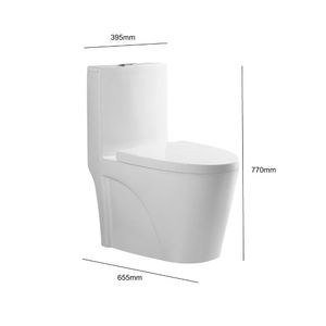 COMBO de Baño Orange: Inodoro One Piece  Palermo Blanco Mate + Ovalín Nápoles 36x36x11.4cm Blanco Mate