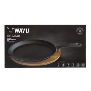 Sarten Iron Cast Base Madera WAYU