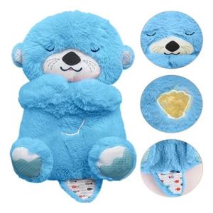 Peluche Nutria Dormilona Respira Musical Celeste Generico