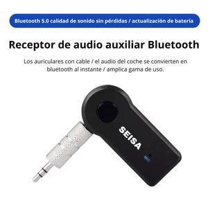 Adaptador Receptor Bluetooth de Audio Aux 3.5mm Hands Free SEISA BT350