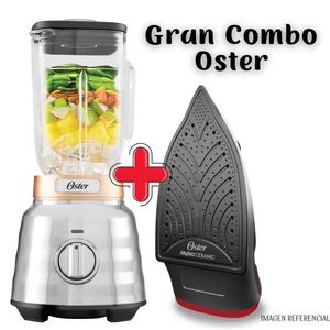 Como Oster: Licuadora Osterizer Max BLSTPBRG+ Plancha Oster GCSTBS6051
