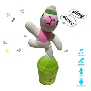 Capibara Bailarin Recargable Repite Palabras Musical Blanco