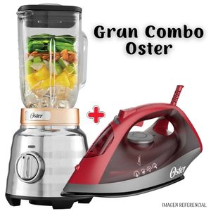 Como Oster: Licuadora Osterizer Max BLSTPBRG+ Plancha Oster GCSTBS6051