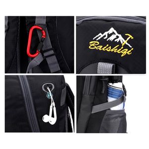Mochila de camping trekking  Negra 40L - Resistente y con Diseño Ergonómico