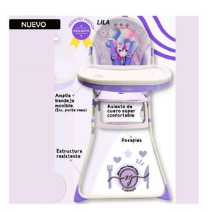 Silla de Comer Voyage Diseño Morado