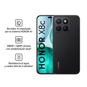 Celular Honor X8c 256GB 8GB ABR-LX3 6.7" Midnight Black