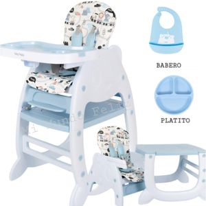 Silla de Comer Baby Happy con Plato y Babero DS