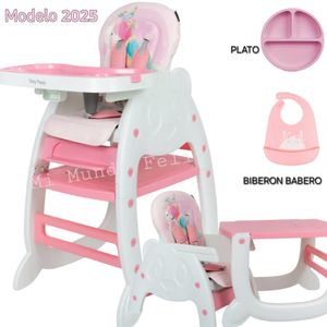 Silla de Comer Baby Happy con Plato y Babero RS