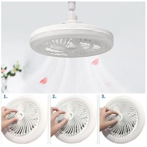 Ventilador de Techo con Luz 2 en 1 Blanco