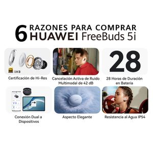 Audífonos Inalámbricos In-Ear HUAWEI FreeBuds 5i Azul FLF
