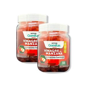 Gomitas Adultos Vinagre de Manzana Sottcor 130 Gomitas 2 Pack