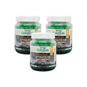 Gomitas Adultos Citrato de Magnesio Sottcor 130 Gomitas 3 Pack