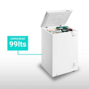 Congelador Horizontal de 99 Litros Libero LFH-101 Blanco