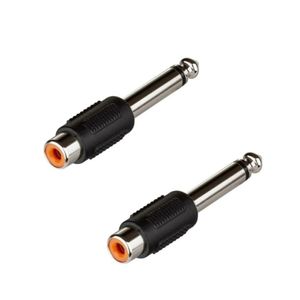 Adaptador RCA hembra A Plug Mono 6.3mm (02 Unidades)