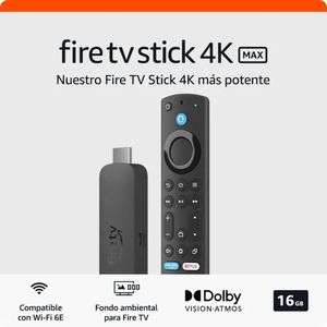 Amazon Fire Tv Stick 4K Max WiFi 6E 2Da Gen 16Gb Negro