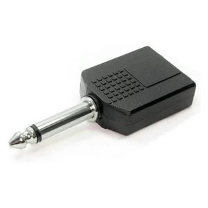 Adaptador de 6.5mm (Mono) a dos 6.5mm stereo para audifonos