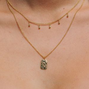 Collar Drops Bañado en Oro 24K