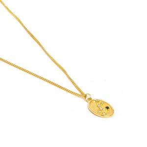 Collar Zodiac Virgo Bañado en Oro