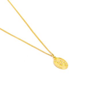 Collar Zodiac Cancer Bañado en Oro