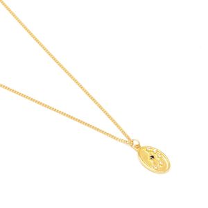 Collar Zodiac Acuario Bañado en Oro