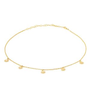 Collar Soles Bañado en Oro 24K