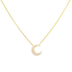 Collar Luna Bañado en Oro 24K