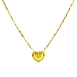 Collar Bubble Heart Bañado en Oro 24K
