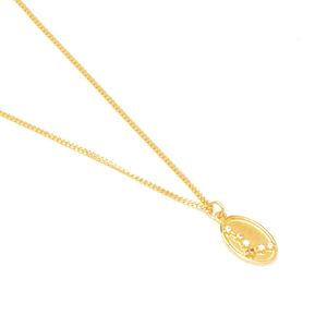 Collar Zodiac Piscis Bañado en Oro