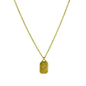 Medalla Zodiaco Piscis Bañado en Oro 24K