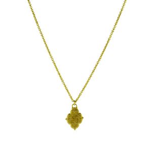 Medalla Zodiaco Capricornio Bañado en Oro 24K