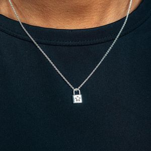 Collar Padlock de Plata 925