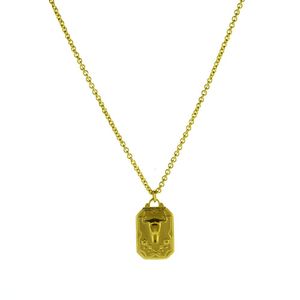 Medalla Zodiaco Tauro Bañado en Oro 24K