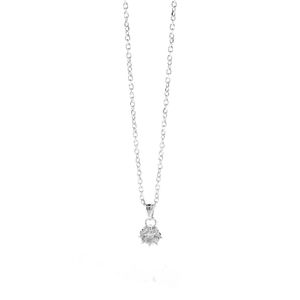 Collar con Circón Blanco de Plata 925