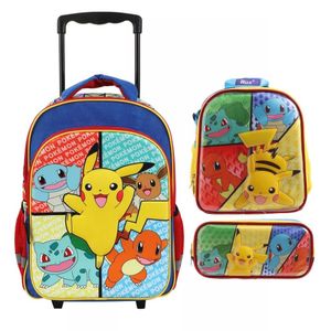 Pack Escolar Maleta Pokemon 3D Pikachu