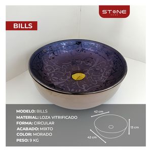 BOWL REDONDO BILLS PURPURA STONE