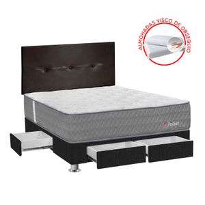 Dormitorio Forli Pocket Con 4 Cajones 2 Plazas + Cabecera Alicia