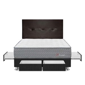 Dormitorio Forli Pocket Con 4 Cajones 2 Plazas + Cabecera Alicia