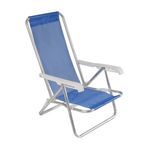 Silla de Playa Reclinable Mor 4 Pos Aluminio Sannet Azul