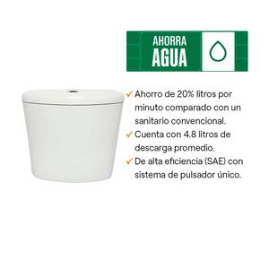COMBO Tanque para inodoro Rapid Jet Premium Blanco Trebol + Taza Universal Trebol Blanco Sdw
