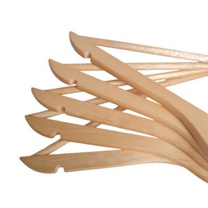 Set de 8 Colgadores de Madera 38cm Blanco Orange