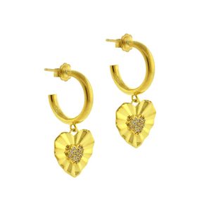 Aretes Celestial Bañado en Oro 24K