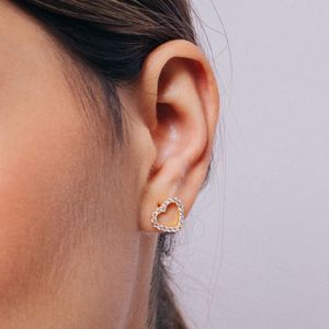 Aretes Love Bañado en Oro 24K