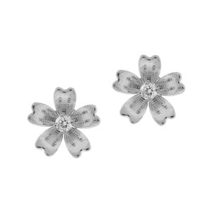 Aretes Gardenia de Plata 925